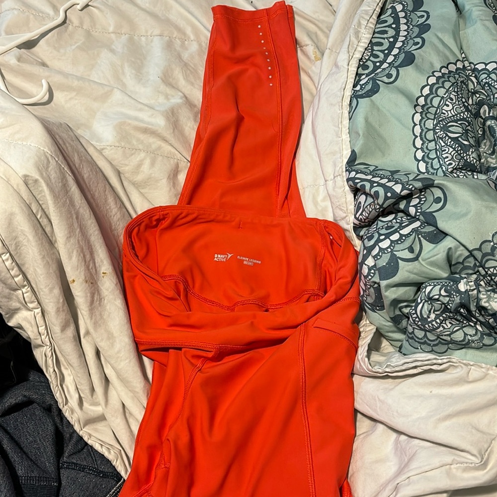 Old Navy Elevate Orange full leggings